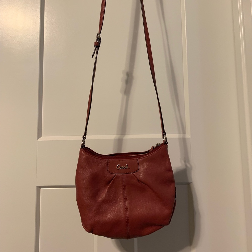 Coach pink crossbody purse